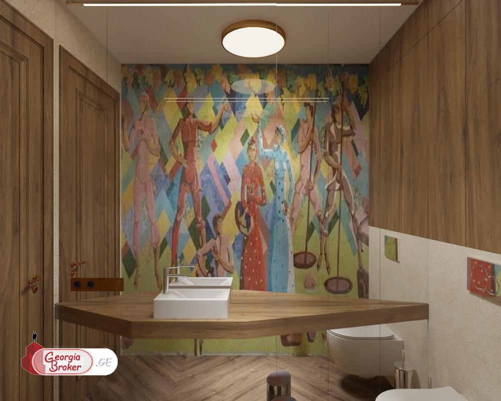 იყიდება ახალი აშენებული 5 ოთახიანი ბინა მთაწმინდაზე